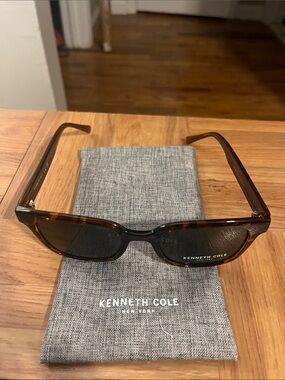 Kenneth Cole Tortoiseshell Sunglasses with Brown Lenses